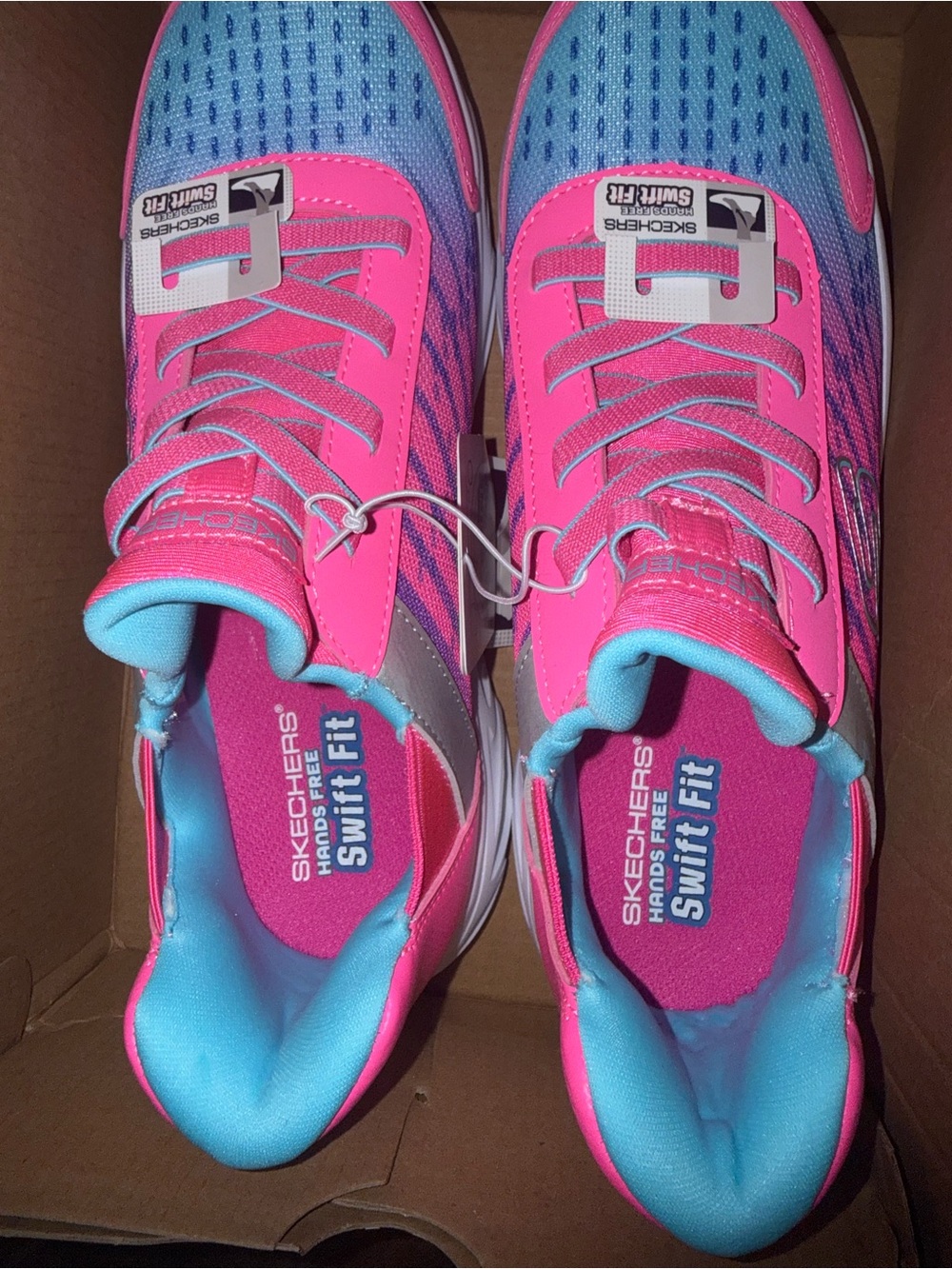 Skechers girls slip on shoes